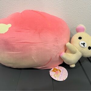 Korilakkuma Giant Peach Hug Plush – San-X Official Oversized Pillow Toy RARE